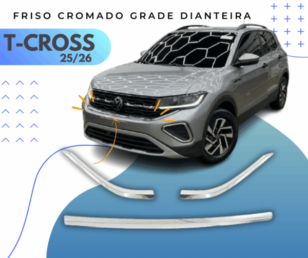 Friso Cromado Grade Dianteira T-Cross 2025/ (NK8014)