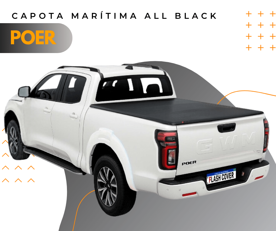 Capota Marítima All Black GWM Poer P30 2025 e 2026 (RO236AB)
