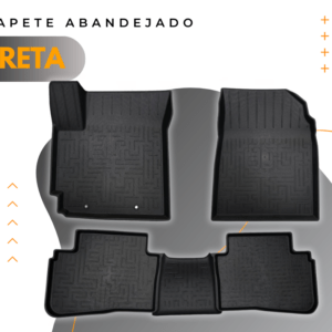 Tapete Bandeja Interno 5P Preto Hyundai Creta 2021 (TB09001)