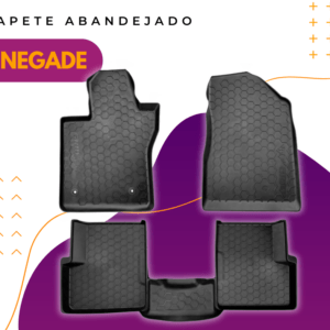 Tapete Bandeja Interno 5P Preto Jeep Renegade 2015 (TB02001)