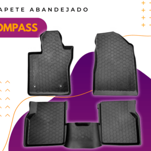 Tapete Bandeja Interno 5P Preto Jeep Compass 2016 (TB02002)