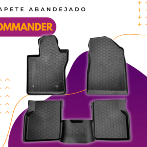 Tapete Bandeja Interno 5P Preto Jeep Commander 2016 (TB02003)
