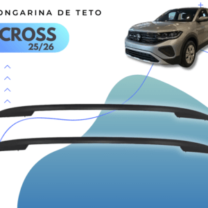 Longarina de Teto Preta VW T-Cross Sense 2025 e 2026