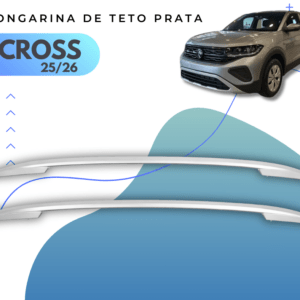 Longarina de Teto Prata VW T-Cross Sense 2025 e 2026