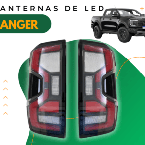 Par Lanternas de Led Traseiras Ford Ranger 2024 em diante