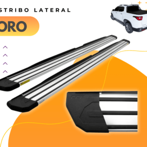 Estribo Fiat Toro Plataforma Slim Anodizado 2016 em diante (75532)